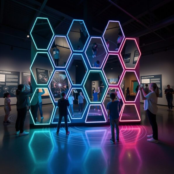 LED Mirrors for Interactive Science Museums