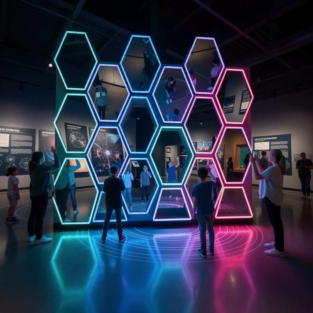 LED Mirrors for Interactive Science Museums